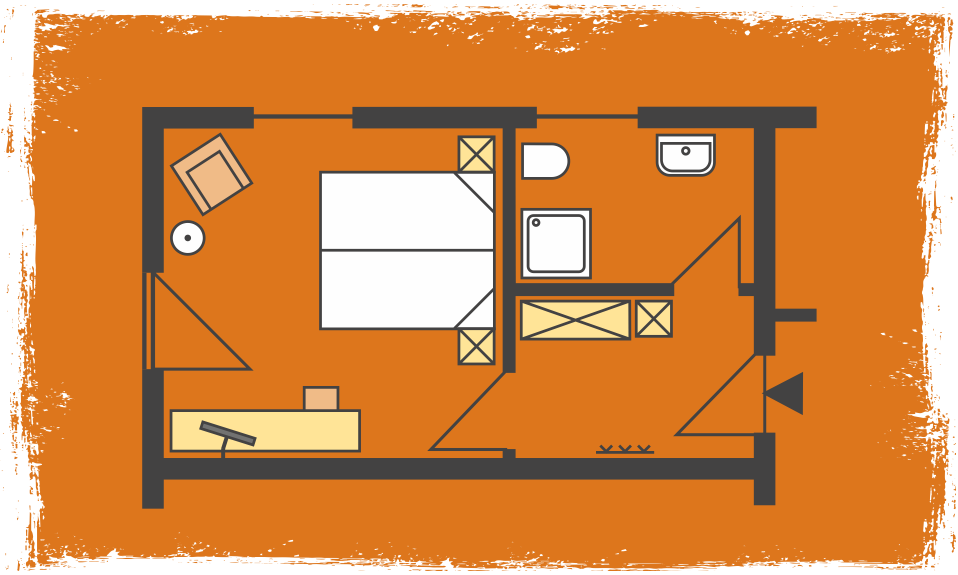 Grundriss Doppelzimmer